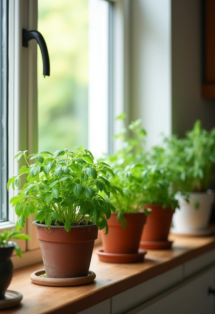 25 Farmhouse Kitchen Decor Ideas That'll Transform Your Space into a Cozy Retreat! - 19. Herb Gardens