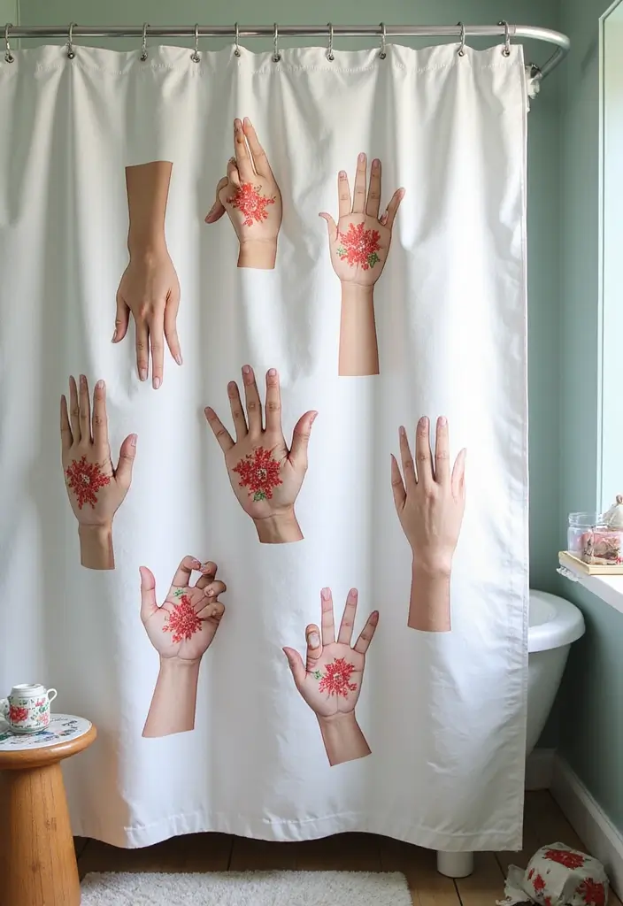 10 DIY Summer Bathroom Projects That'll Transform Your Space in Just a Weekend (Trust Us on #3!) - 2. Create a DIY Shower Curtain
