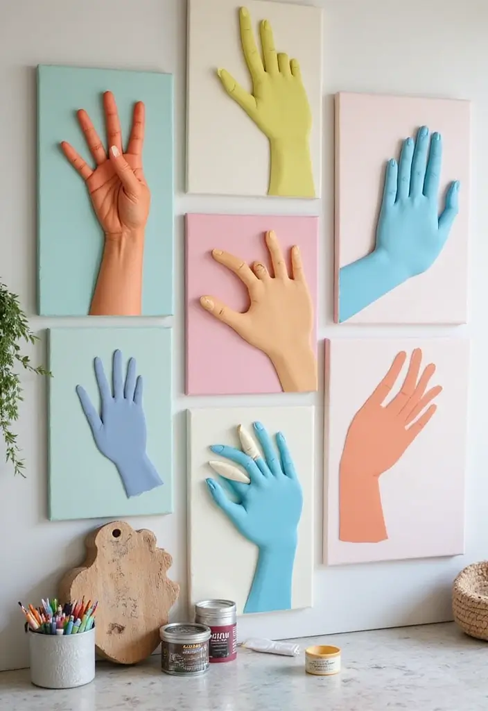 10 DIY Summer Bathroom Projects That'll Transform Your Space in Just a Weekend (Trust Us on #3!) - 6. DIY Beachy Wall Art