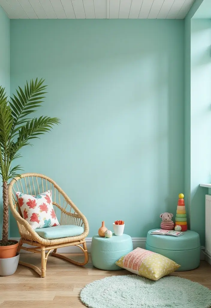 11 Playful Summer Colors for Kids' Rooms That'll Spark Joy and Creativity! - 10. Bright Mint