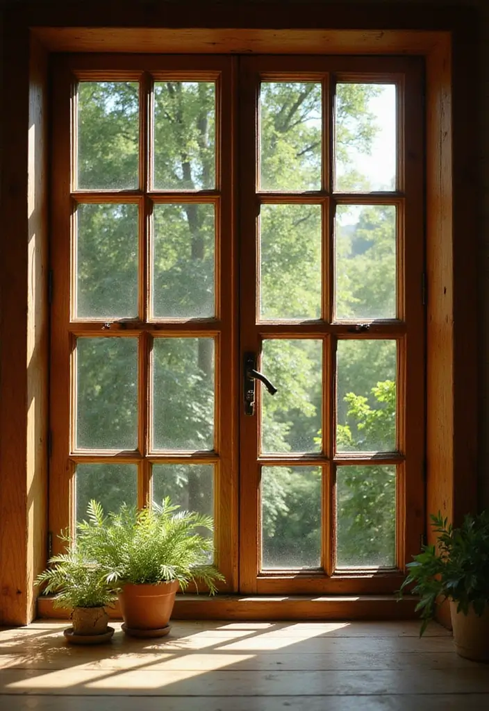 14 Decorative Window Frame Ideas to Make Your Summer Style Shine! - 1. Rustic Wooden Frames