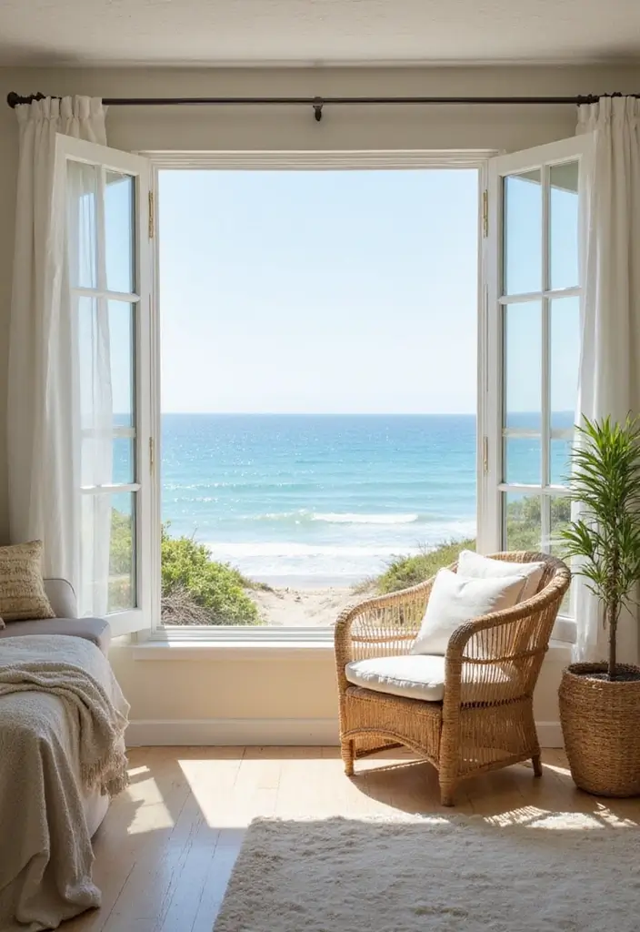 14 Decorative Window Frame Ideas to Make Your Summer Style Shine! - 5. Coastal-Inspired Frames