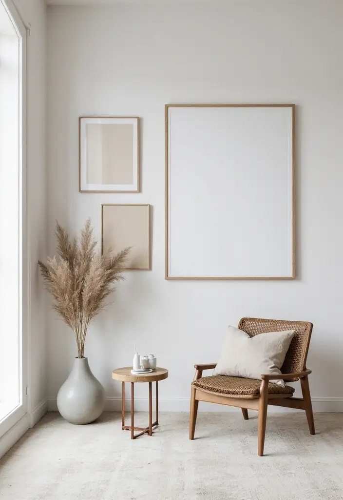 14 Minimalist Decor Tricks That'll Simplify Your Space and Your Life! - 10. Choose Art Wisely