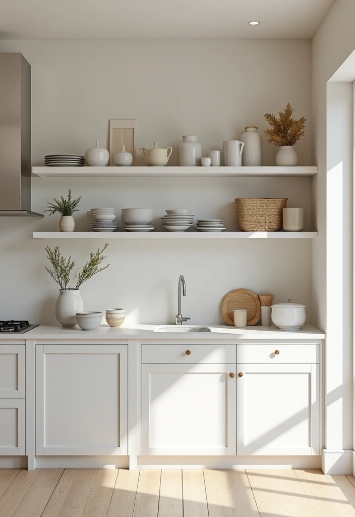 14 Minimalist Decor Tricks That'll Simplify Your Space and Your Life! - 4. Use Open Shelving