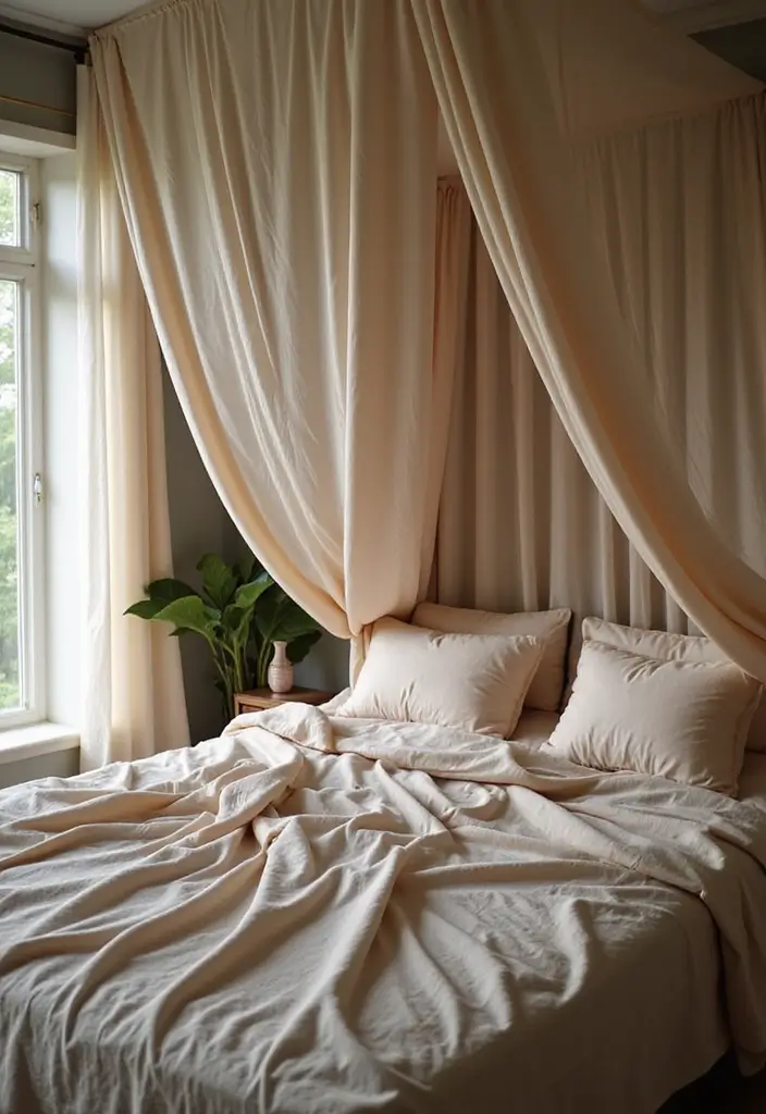 16 Vibrant Boho Decor Ideas That'll Transport You to a Dreamy Escape! - 11. Dreamy Canopy Beds