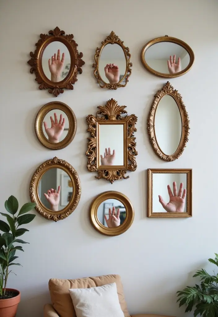 16 Vibrant Boho Decor Ideas That'll Transport You to a Dreamy Escape! - 14. Artistic Mirrors