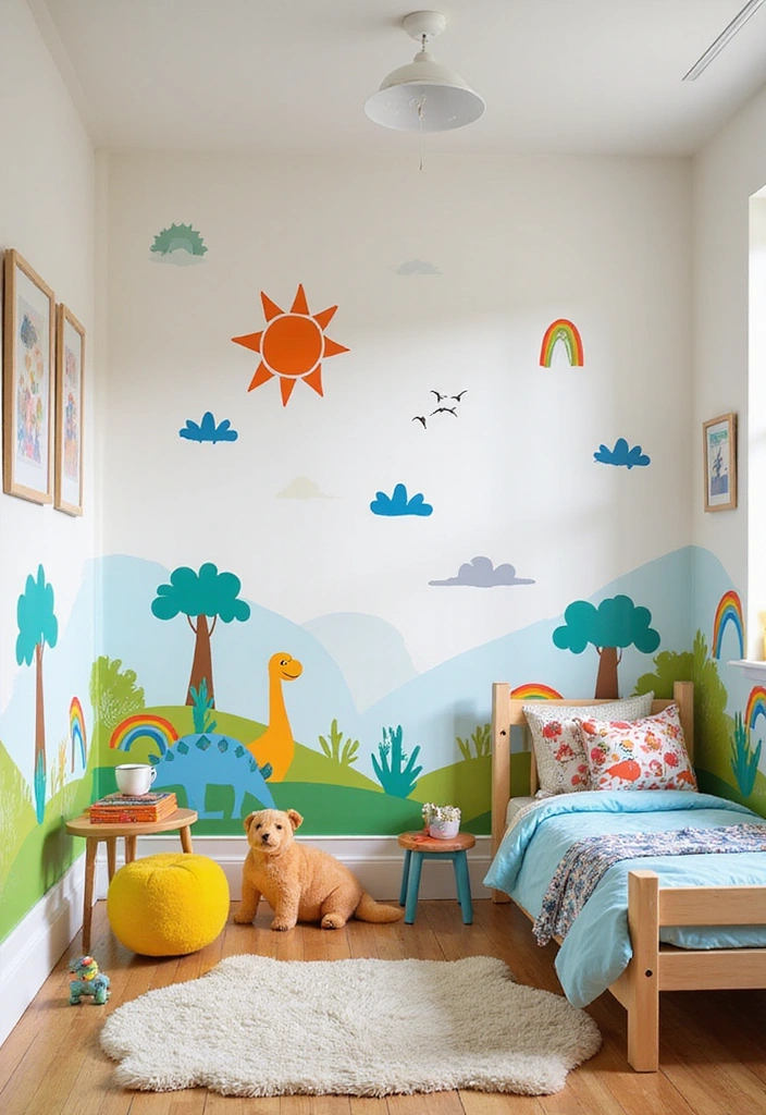 17 Kids Room Decor Ideas That'll Make Playtime Even More Fun (Don't Miss #6!) - 17. Playful Wall Decals