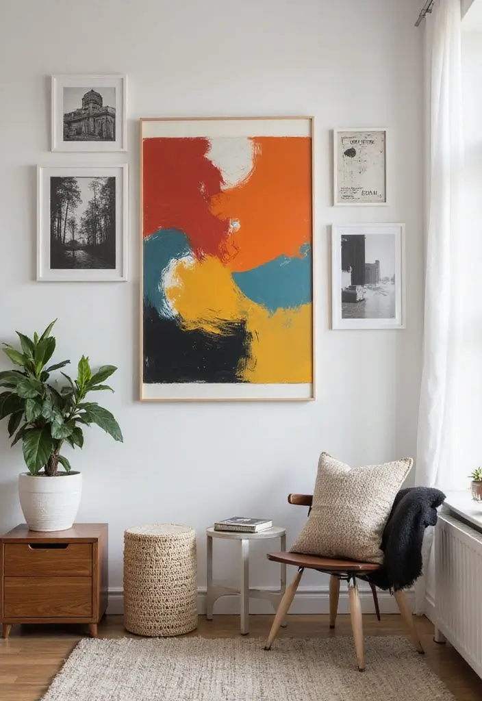 19 Small Apartment Decor Hacks That'll Make Your Space Feel Massive! - 14. Go Bold with Art