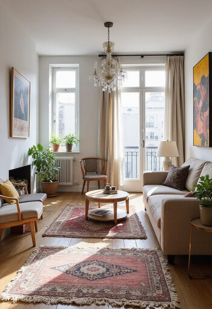 19 Small Apartment Decor Hacks That'll Make Your Space Feel Massive! - 5. Create Zones with Rugs
