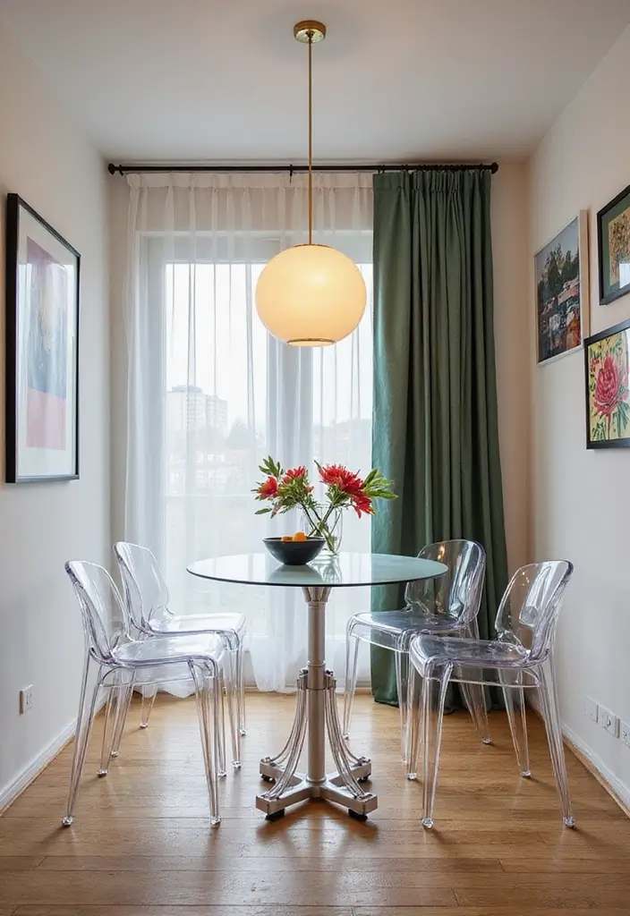 19 Small Apartment Decor Hacks That'll Make Your Space Feel Massive! - 7. Opt for Transparent Furniture