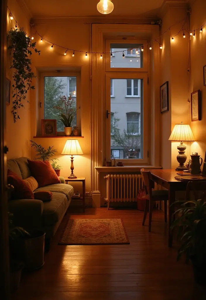 19 Small Apartment Decor Hacks That'll Make Your Space Feel Massive! - 9. Layer Lighting