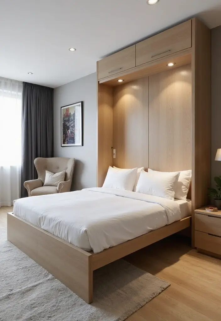 20 Space-Saving IKEA Furniture Ideas for Small Homes You Can’t Miss! - 13. The Smart Murphy Bed