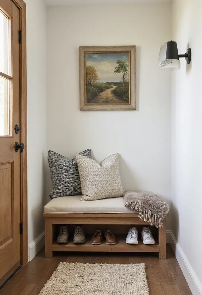 20 Space-Saving IKEA Furniture Ideas for Small Homes You Can’t Miss! - 16. Chic Entryway Bench