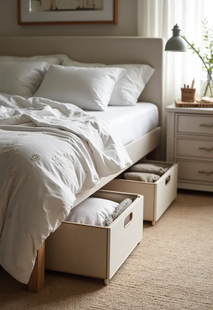 20 Space-Saving IKEA Furniture Ideas for Small Homes You Can’t Miss! - 4. Under-Bed Storage Solutions