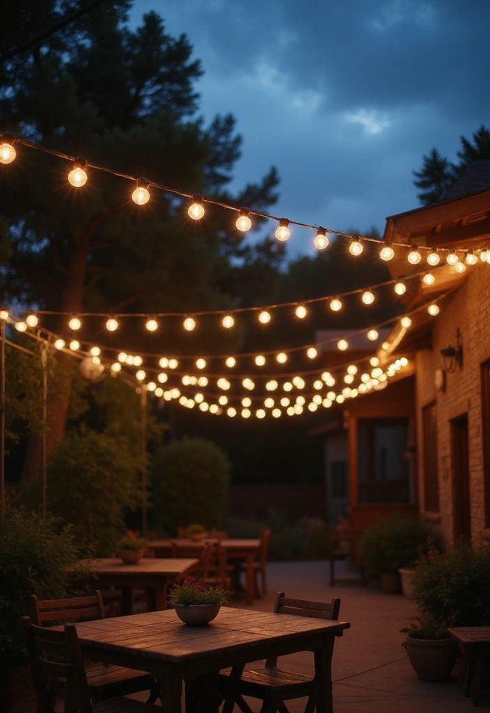 20 Summer Lighting Ideas That Will Set the Mood for Your Evenings! - 1. Twinkling String Lights
