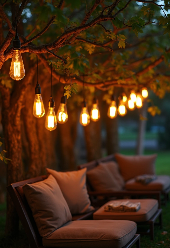 20 Summer Lighting Ideas That Will Set the Mood for Your Evenings! - 14. Vintage Light Bulbs