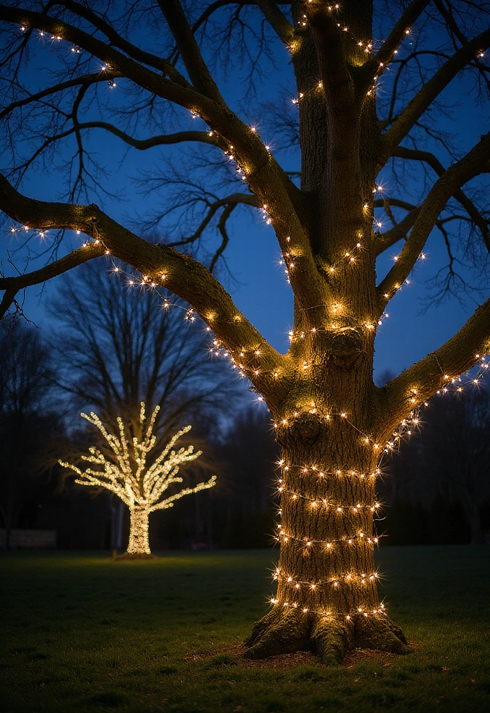 20 Summer Lighting Ideas That Will Set the Mood for Your Evenings! - 15. Ambient Fairy Lights in Trees