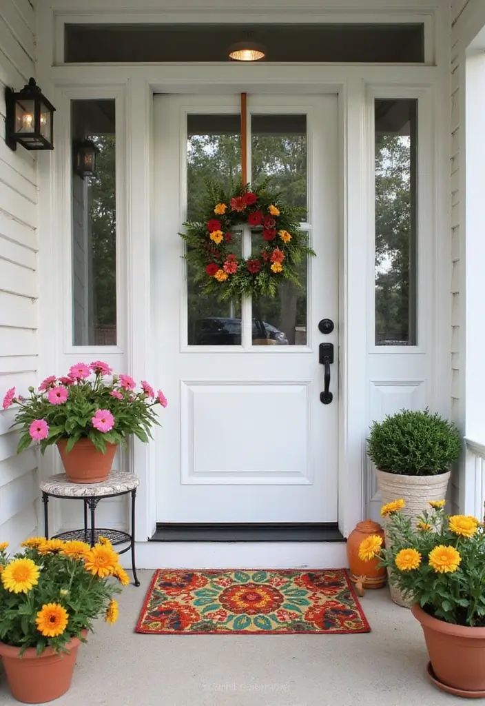 22 Seasonal Summer Decor Ideas to Refresh Your Home (You Won't Believe How Easy #10 Is!) - 1. Brightened Up Entryway