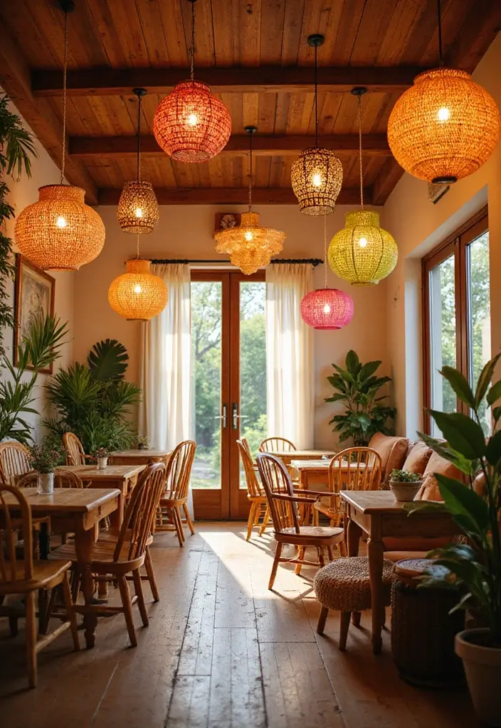 22 Seasonal Summer Decor Ideas to Refresh Your Home (You Won't Believe How Easy #10 Is!) - 7. Bright Lighting Fixtures