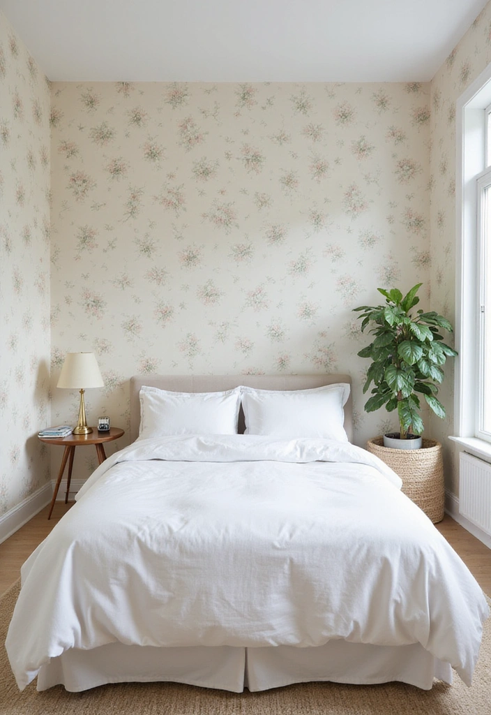 16 Small Room Wallpaper Ideas That'll Make Your Space Feel Massive (You Have to See #11!) - 1. Light and Airy Florals
