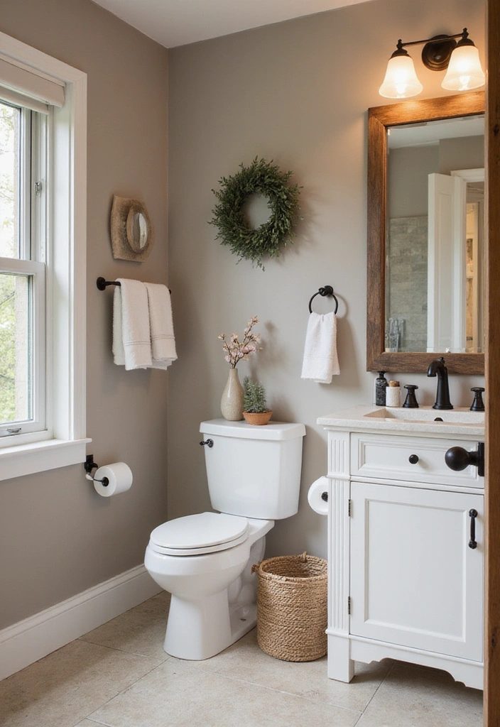18 Bathroom Color Ideas That Create a Spa-Like Retreat (Don't Miss #7!) - 17. Soft Taupe