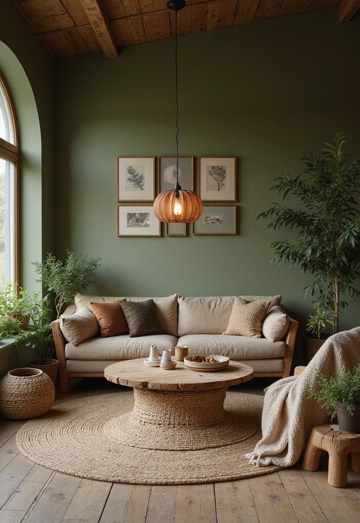 20 Living Room Colors That'll Make You Swoon (Wait Until You See #5!) - 11. Earthy Olive Green